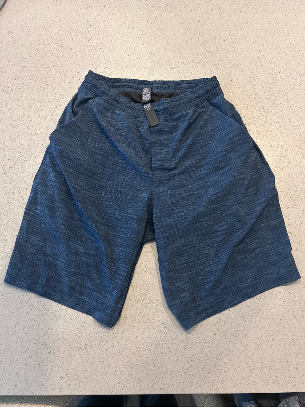 lululemon athletica Men's Heathered Deep Navy Athletic Shorts